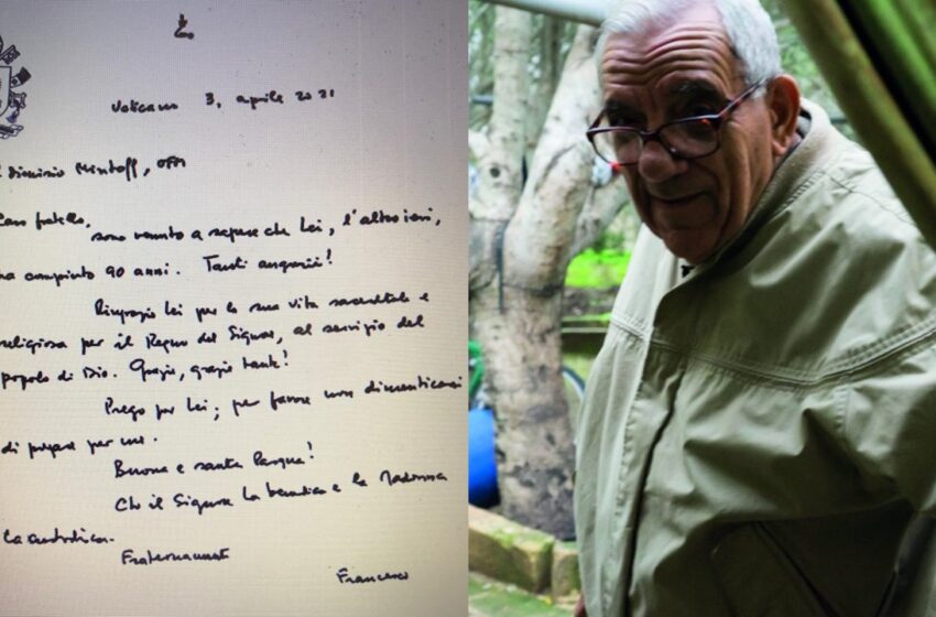 Il-Papa Franġisku Jikteb Personalment Lil Patri Dijonisju Mintoff