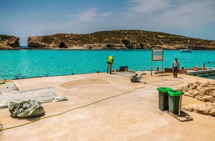 Wiċċ Ġdid Minflok Il-Konkos Imkisser Li Kien Hemm Fil-Blue Lagoon